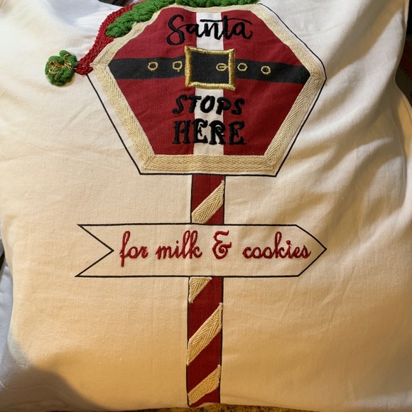 NWT Pier1 Santa Stop Sign Cover With Pillow Added - Picture 6 of 8